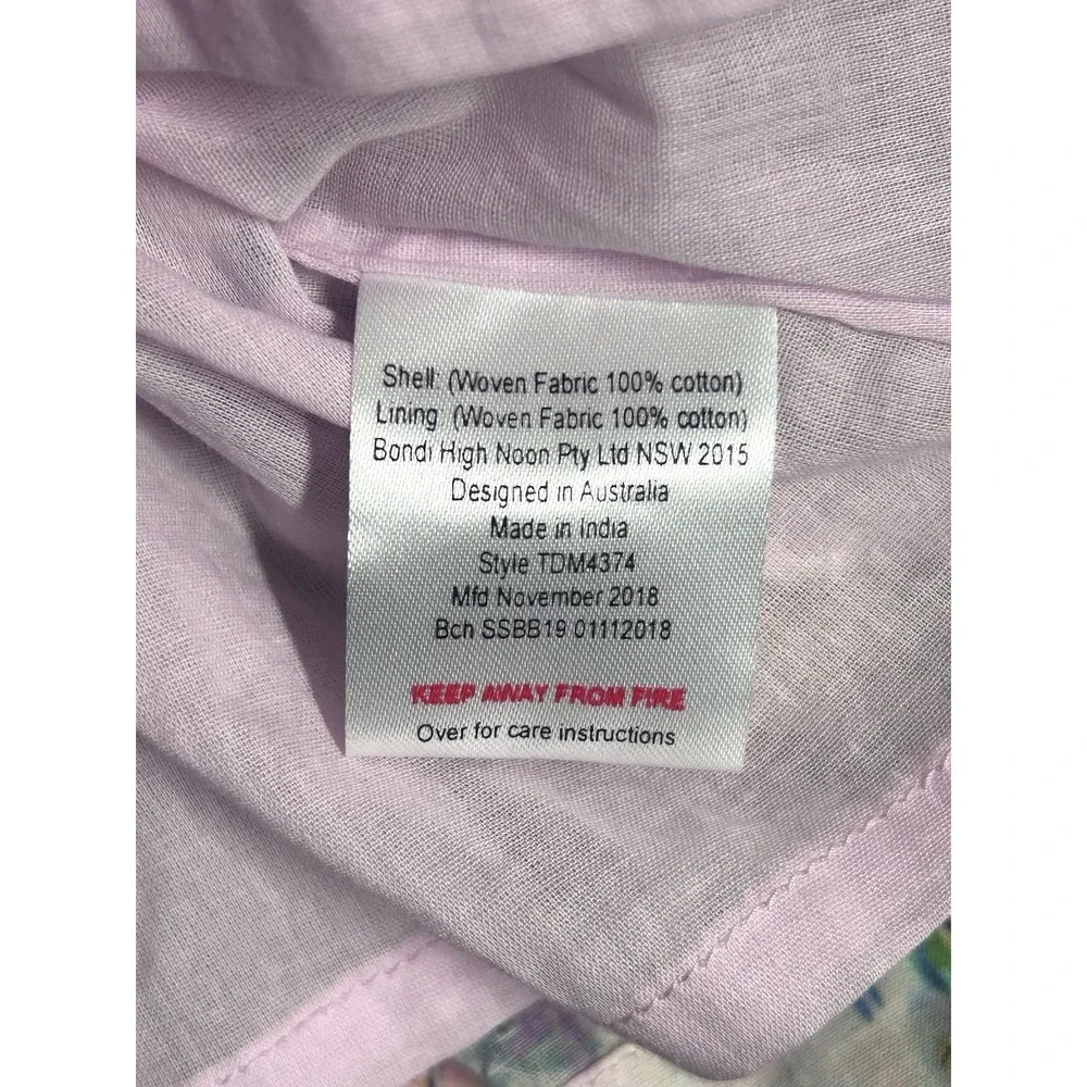 Tutu Du Monde Eden Dress Girls 3-6 Months Watercolor Summer Floral Lined Ruffled